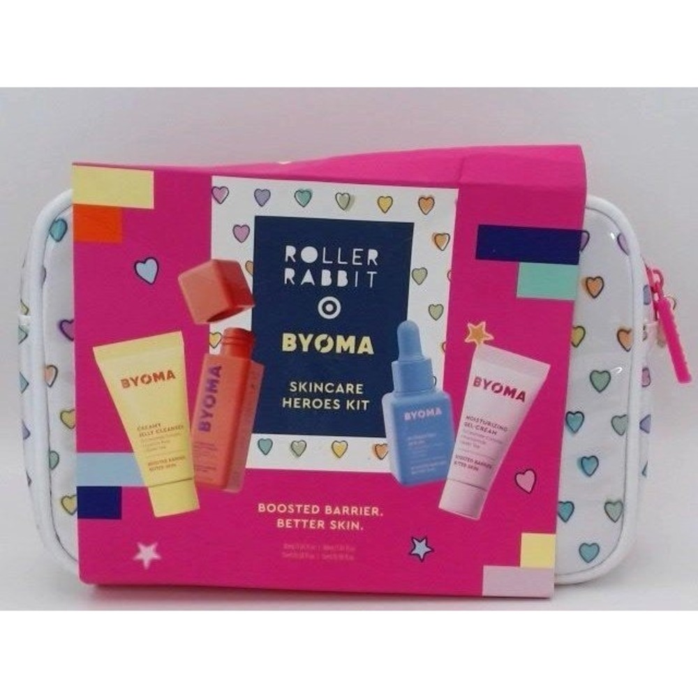 Roller Rabbit x Target- BYOMA Disco Hearts Wave Skincare Set-90ml/5pc,BRAND NEW